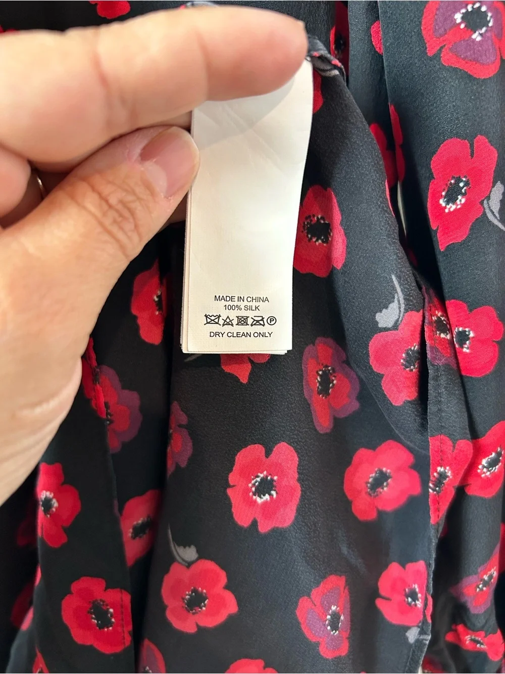 Kate Spade Red Poppy sleeve dress size Xs